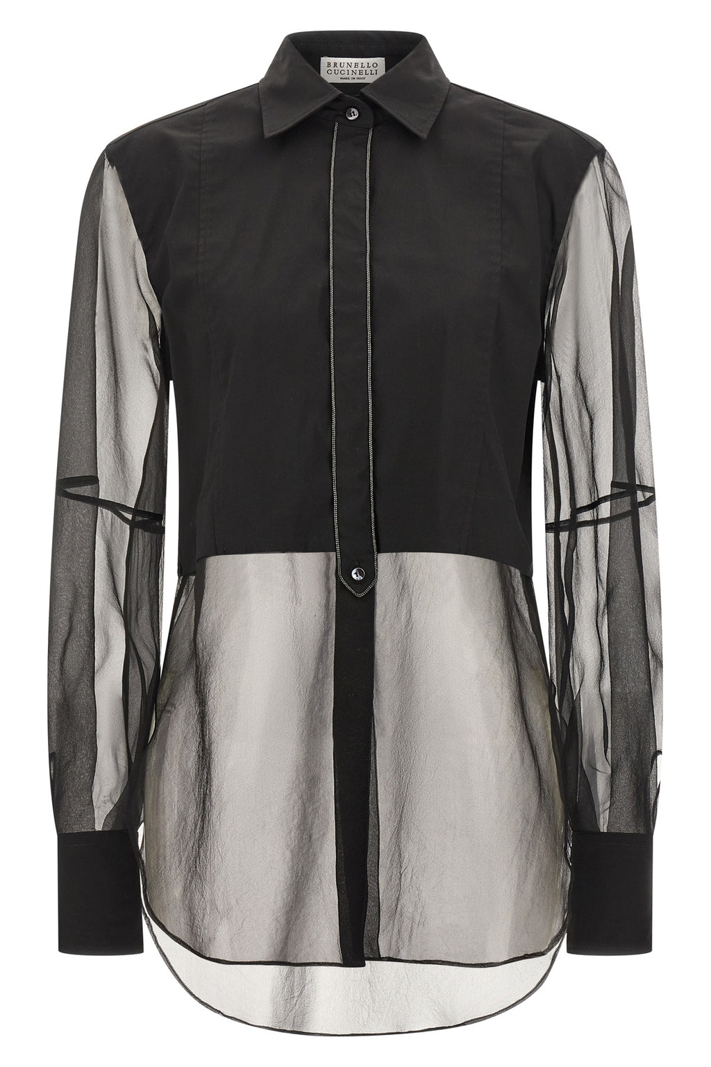 BRUNELLO CUCINELLI Double layer shirt For Women 72% cotton 23% polyamide 5% elastane