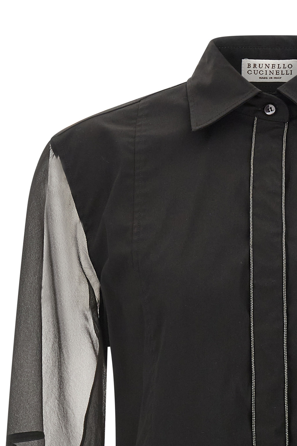 BRUNELLO CUCINELLI Double layer shirt For Women 72% cotton 23% polyamide 5% elastane