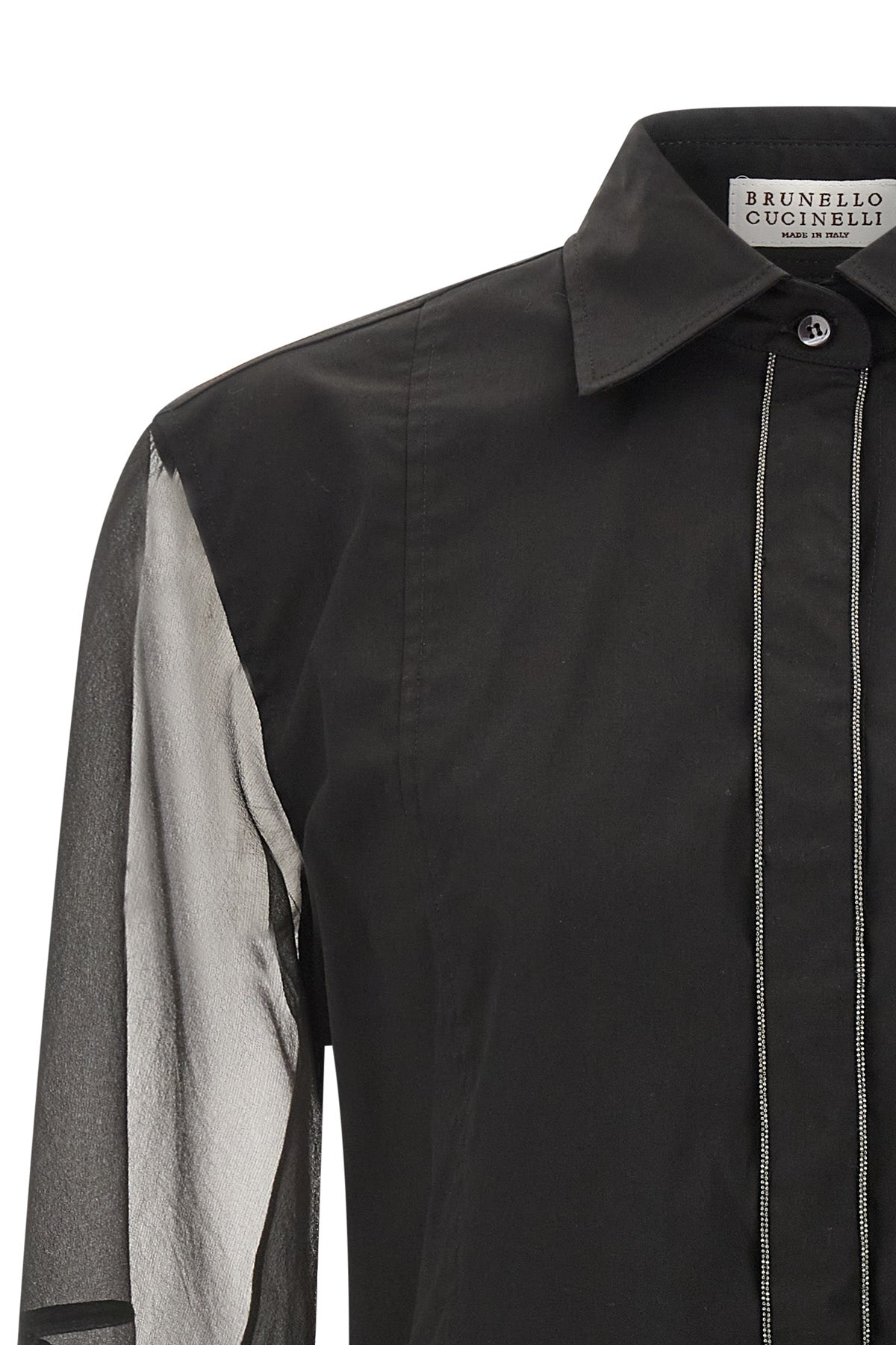 BRUNELLO CUCINELLI Double layer shirt For Women 72% cotton 23% polyamide 5% elastane