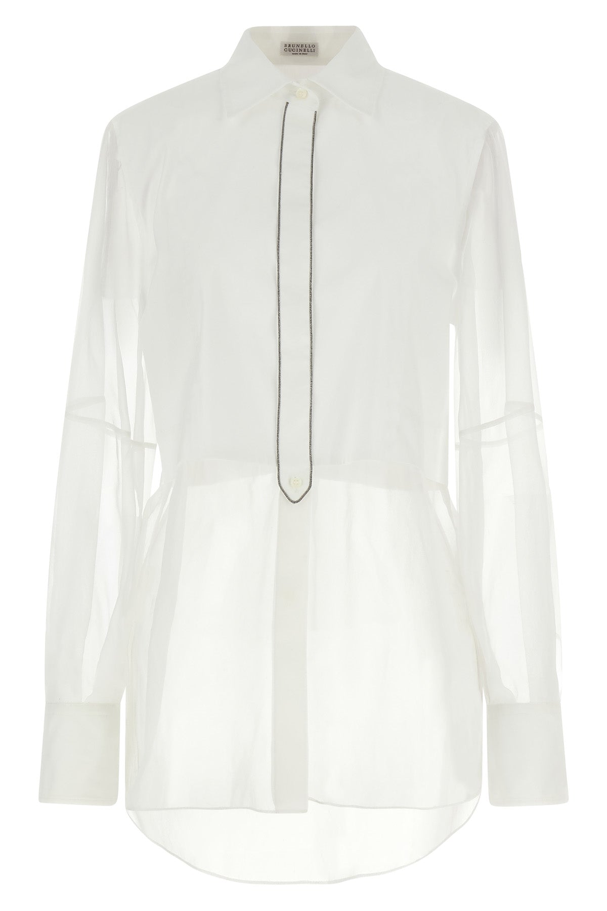 BRUNELLO CUCINELLI Double layer shirt For Women 72% cotton 23% polyamide 5% elastane