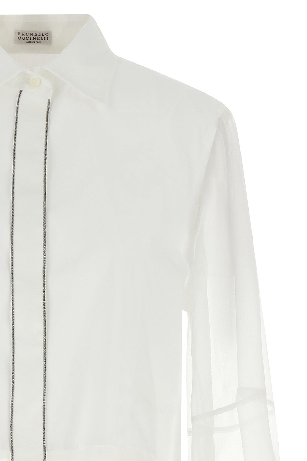 BRUNELLO CUCINELLI Double layer shirt For Women 72% cotton 23% polyamide 5% elastane