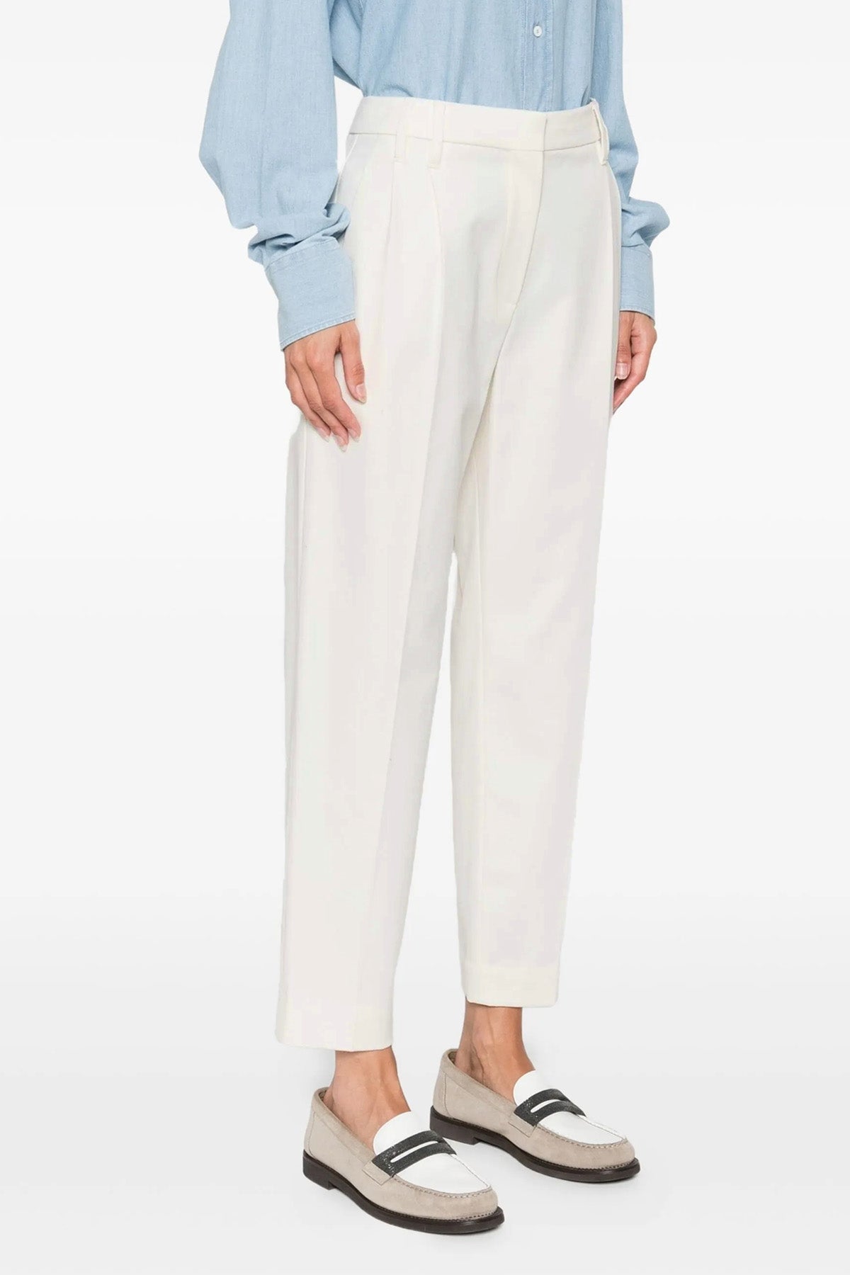 BRUNELLO CUCINELLI 'Slouchy' pants For Women 97% cotton, 3% elastane