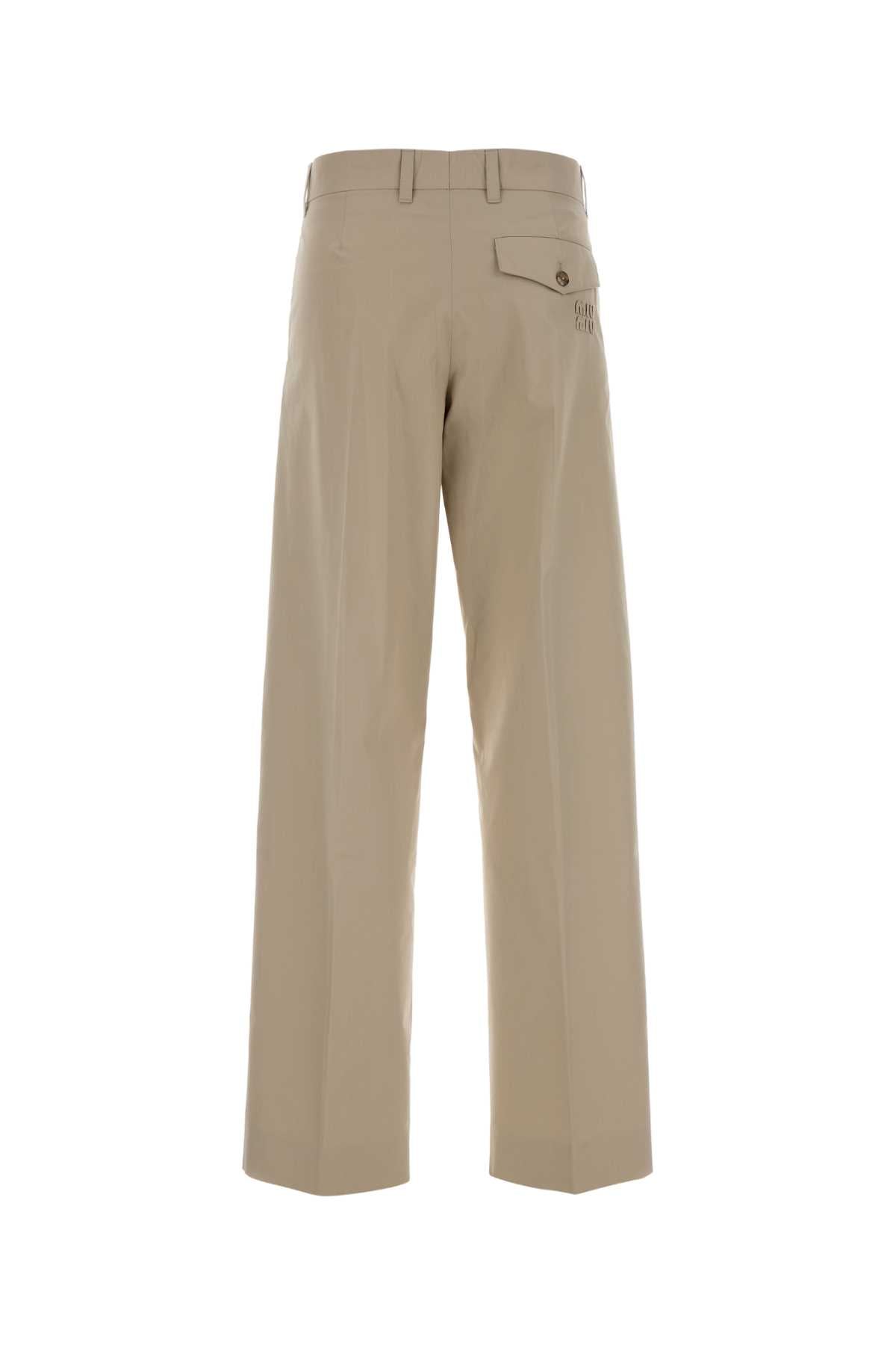MIU MIU PANTALONI For Women Exterior: 75% Cotone 25% Polyester