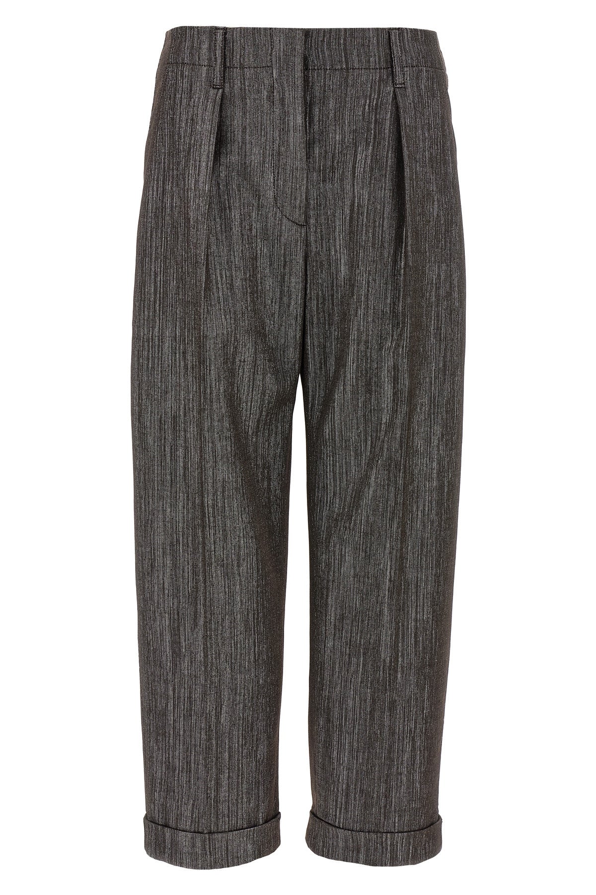 BRUNELLO CUCINELLI Lurex pants For Women 32% pl, 27% vi, 26% wv, 8% me, 4% pa, 3% ea