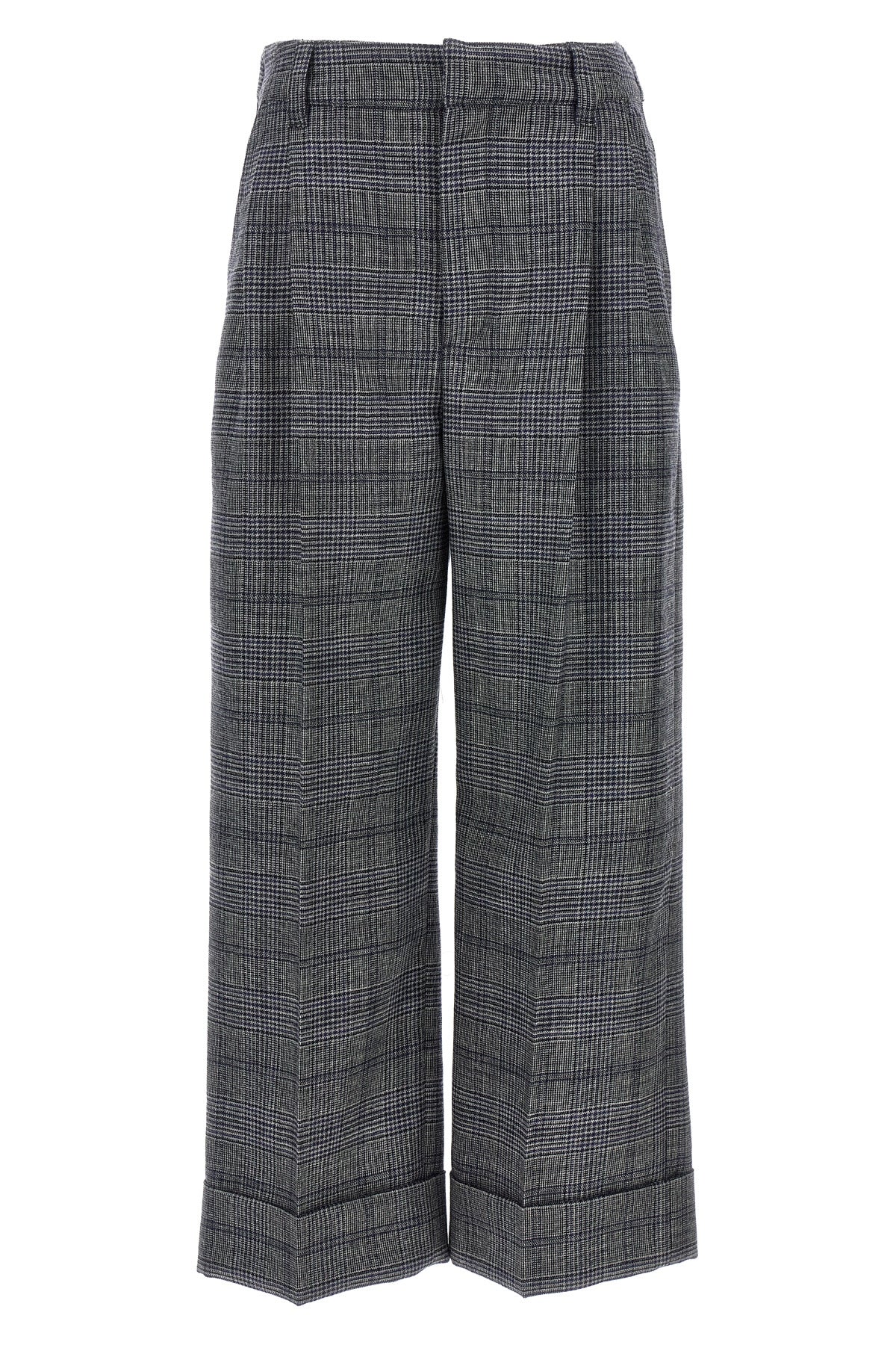 BRUNELLO CUCINELLI Pied de poule wool pants For Women 100% virgin wool