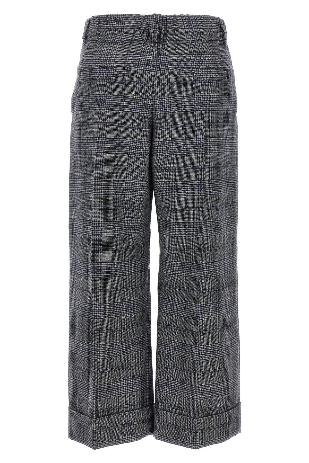 BRUNELLO CUCINELLI Pied de poule wool pants For Women 100% virgin wool