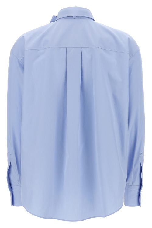 BRUNELLO CUCINELLI 'Shiny Flap Detail' shirt For Women 100% cotton
