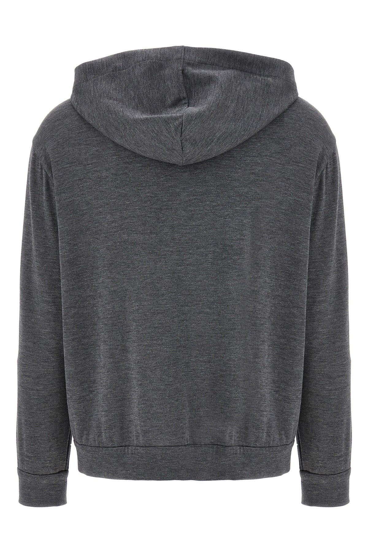 BRUNELLO CUCINELLI 'Precious Zipper Pull' Hoodie For Women 67% cotton 31% silk 2% polyamide