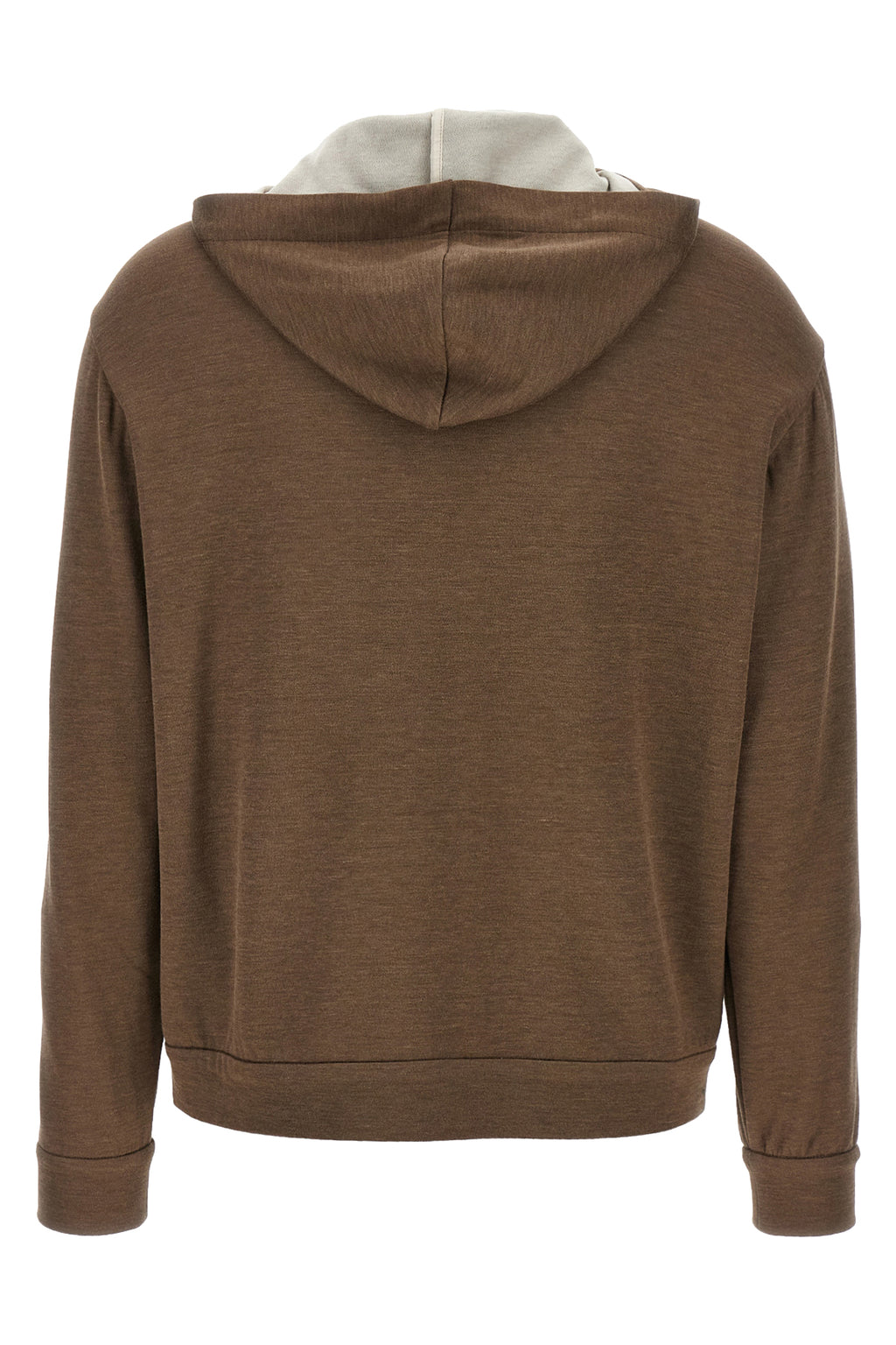 BRUNELLO CUCINELLI 'Precious Zipper Pull' hoodie For Women 67% cotton 31% silk 2% polyamide