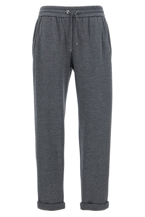 BRUNELLO CUCINELLI 'Monile' joggers For Women 67% cotton 31% silk 2% polyamide