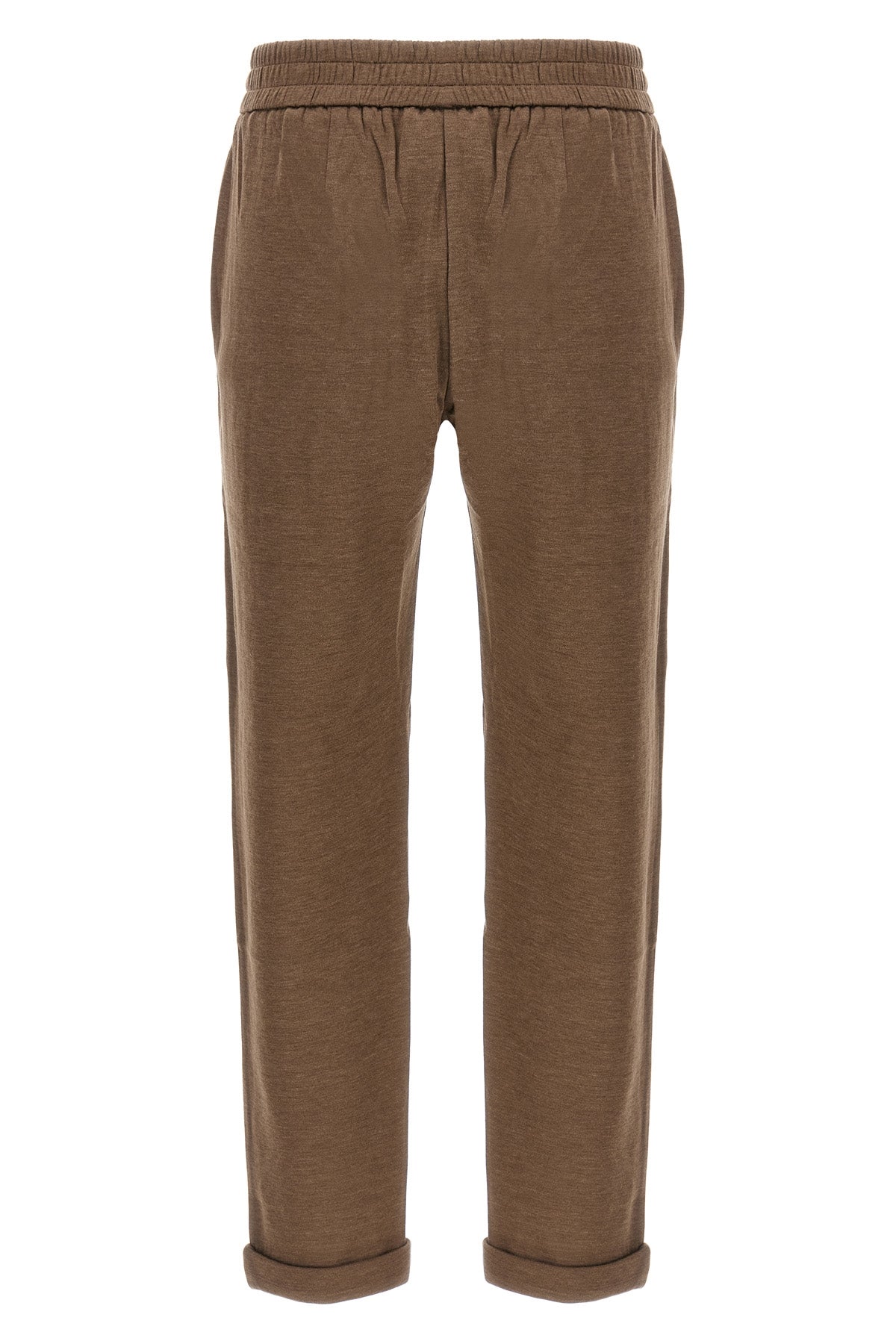 BRUNELLO CUCINELLI 'Shiny Pocket Detail' joggers For Women 67% cotton 31% silk 2% polyamide