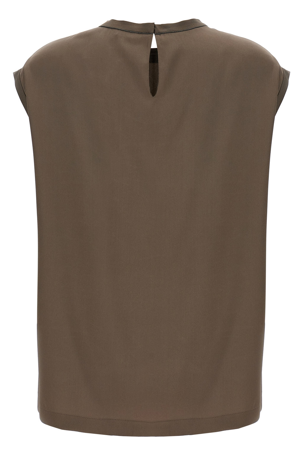 BRUNELLO CUCINELLI Monile satin T-shirt For Women 96% silk, 4% elastane