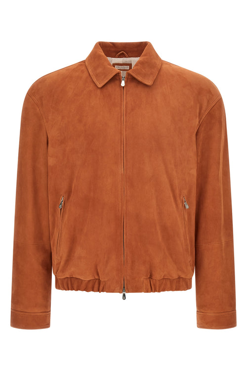 BRUNELLO CUCINELLI 'Country' jacket For Men 100% lamb leather (Ovis Aries)