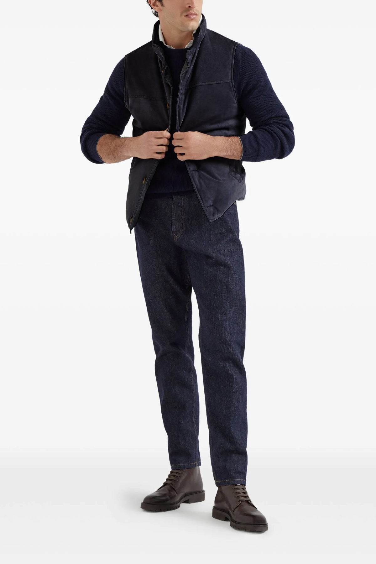 BRUNELLO CUCINELLI Suede vest