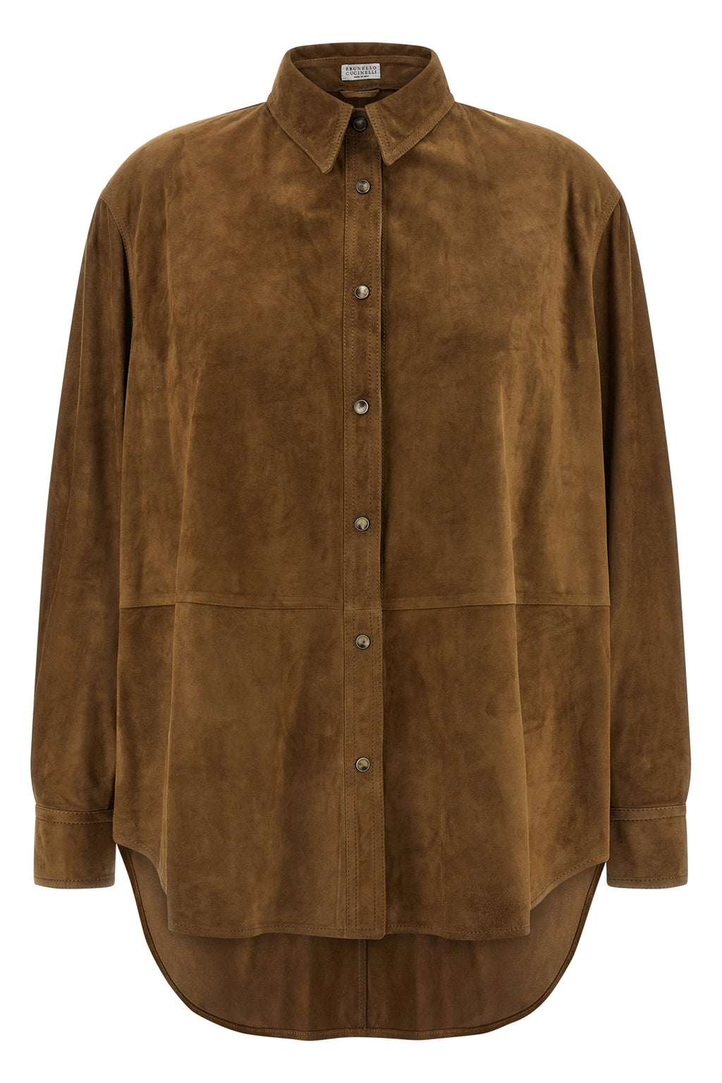 BRUNELLO CUCINELLI Suede shirt For Women 100% lamb leather (Ovis Aries)