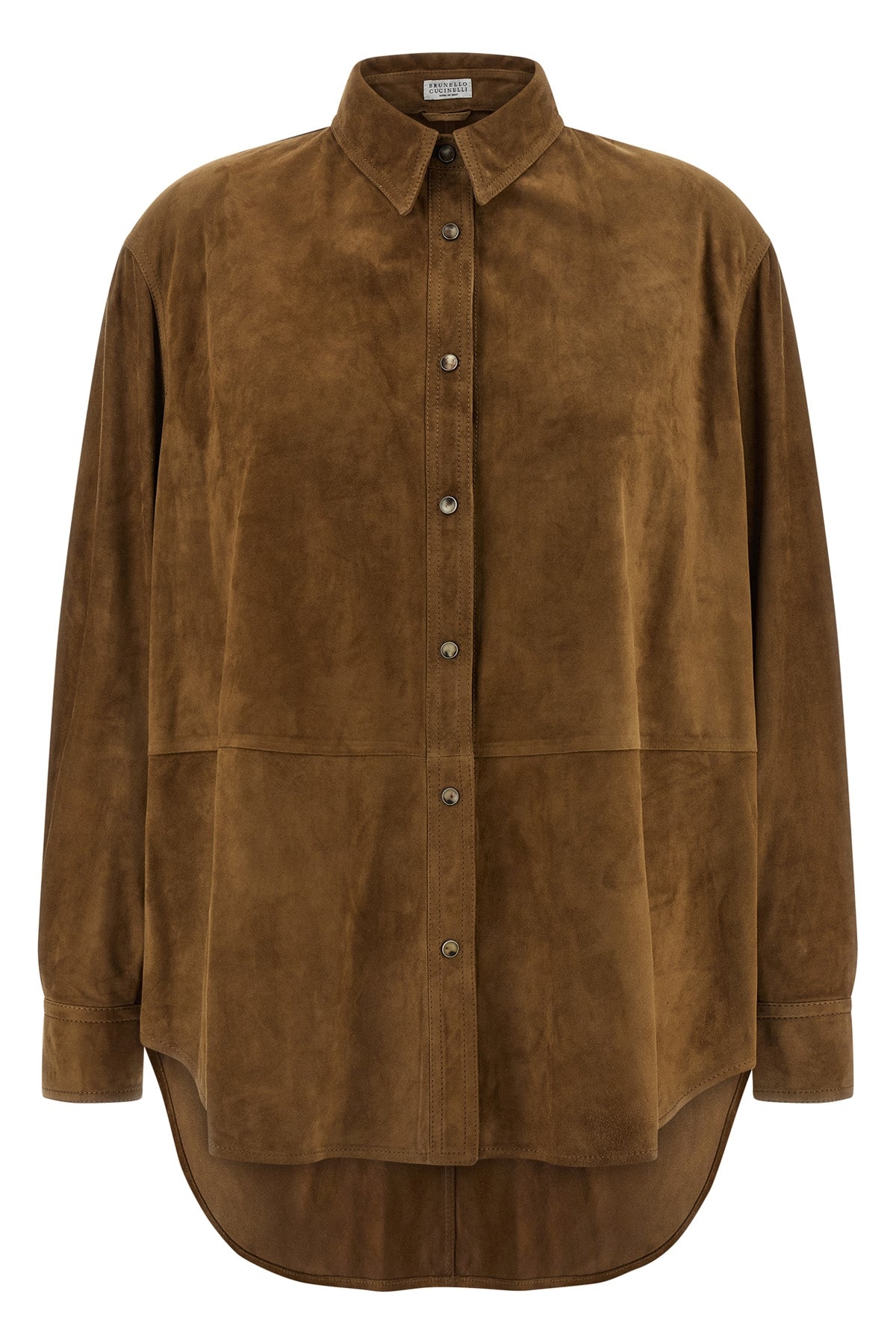 BRUNELLO CUCINELLI Suede shirt For Women 100% lamb leather (Ovis Aries)