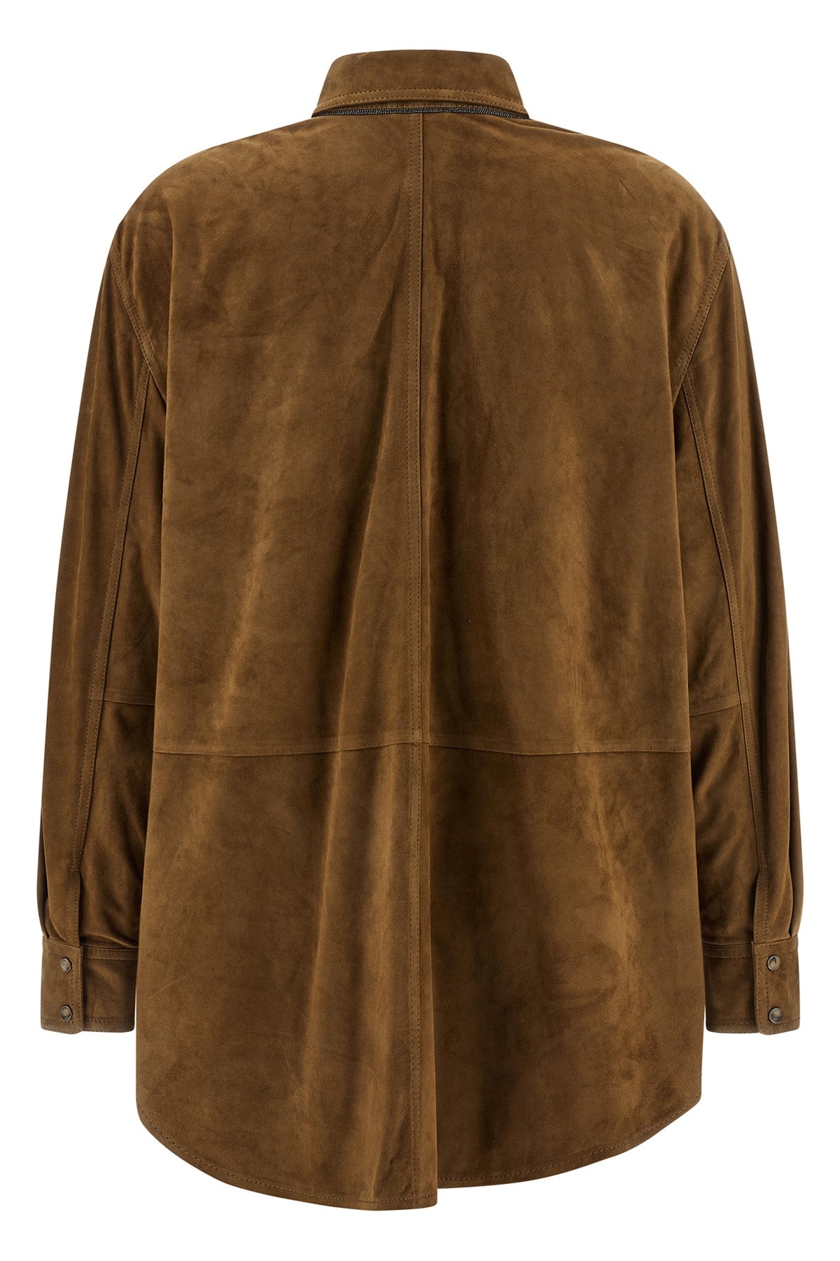 BRUNELLO CUCINELLI Suede shirt For Women 100% lamb leather (Ovis Aries)