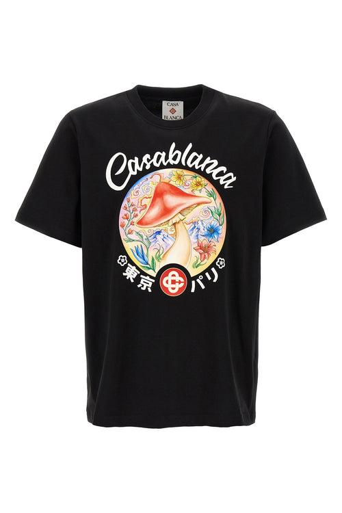 CASABLANCA 'Mushroom Emblem' T-shirt For Men 100% cotton