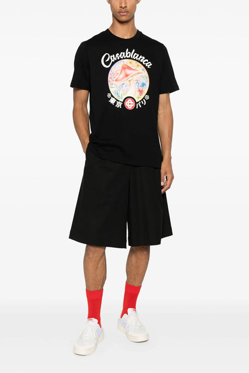 CASABLANCA 'Mushroom Emblem' T-shirt For Men 100% cotton