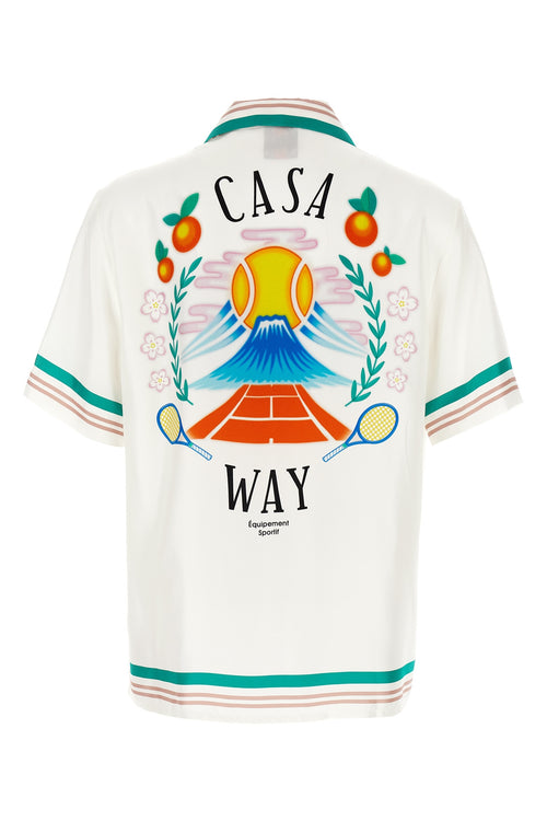 CASABLANCA 'Cuban Collar' shirt For Men 100% silk