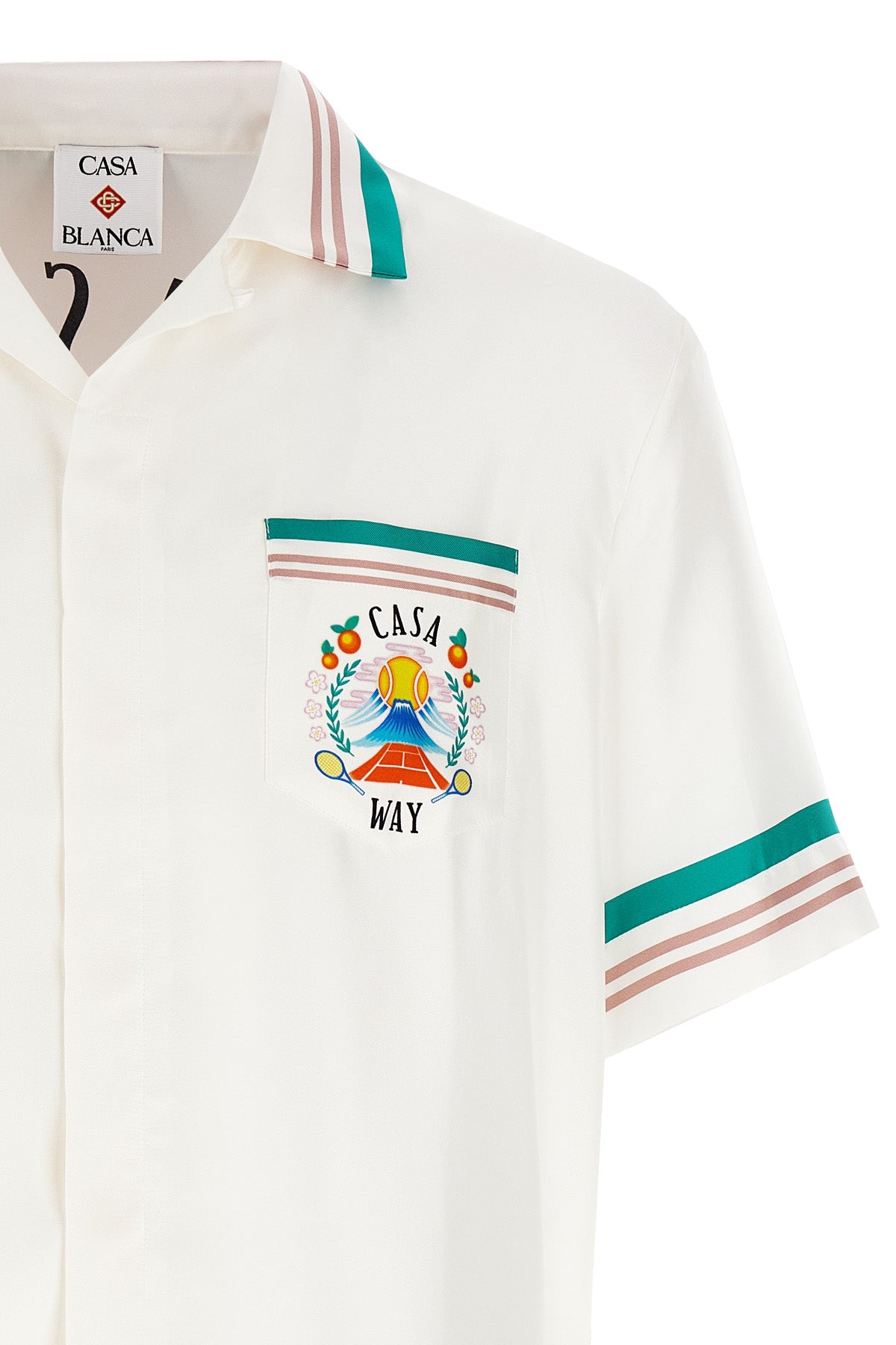 CASABLANCA 'Cuban Collar' shirt