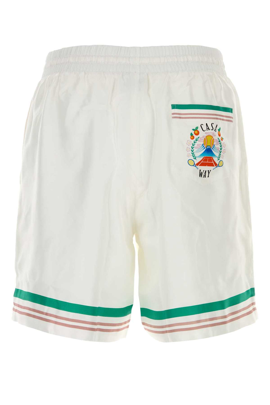 CASABLANCA DRAWSTRING SHORTS For Men MAIN: 100% SILK LINING: 100% POLYESTER