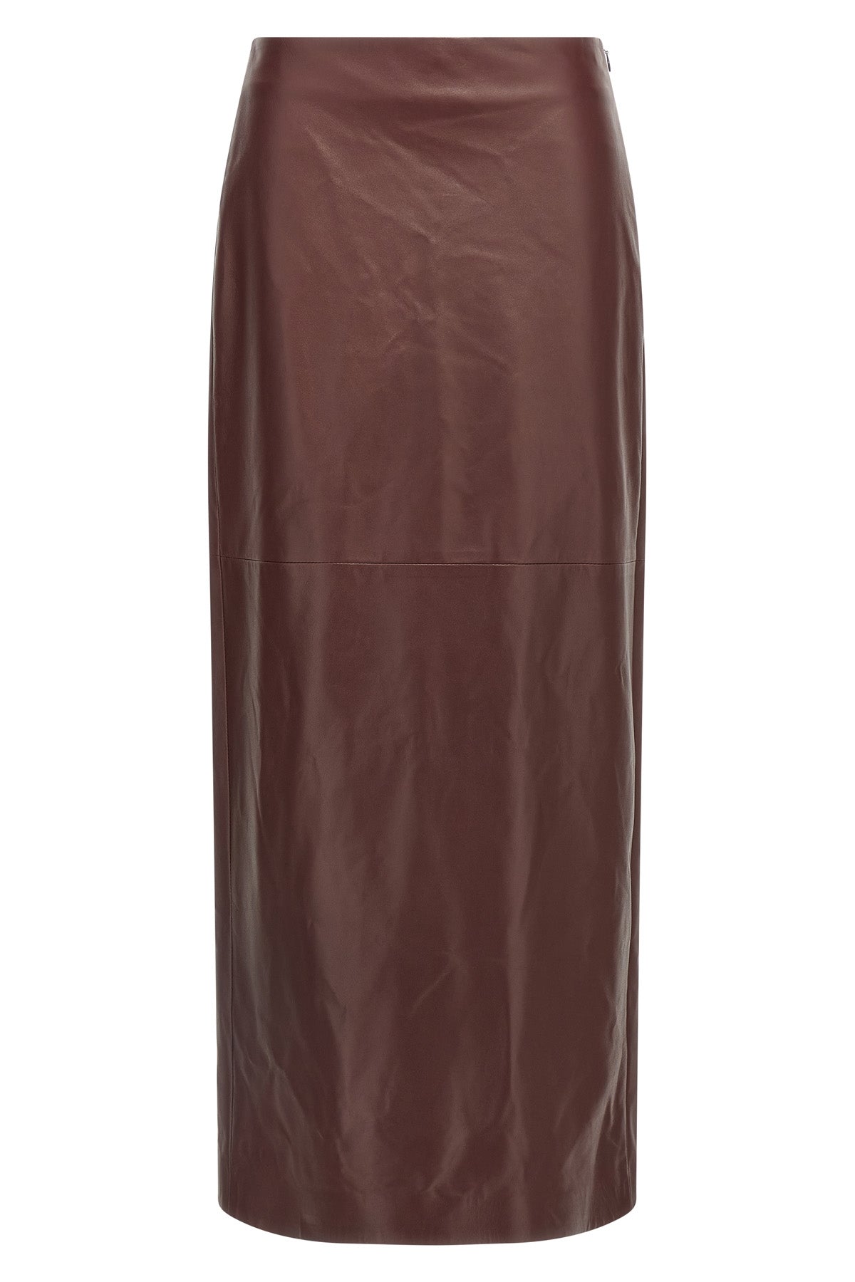 BRUNELLO CUCINELLI 'Column Long' skirt For Women 100% lamb leather (Ovis Aries)