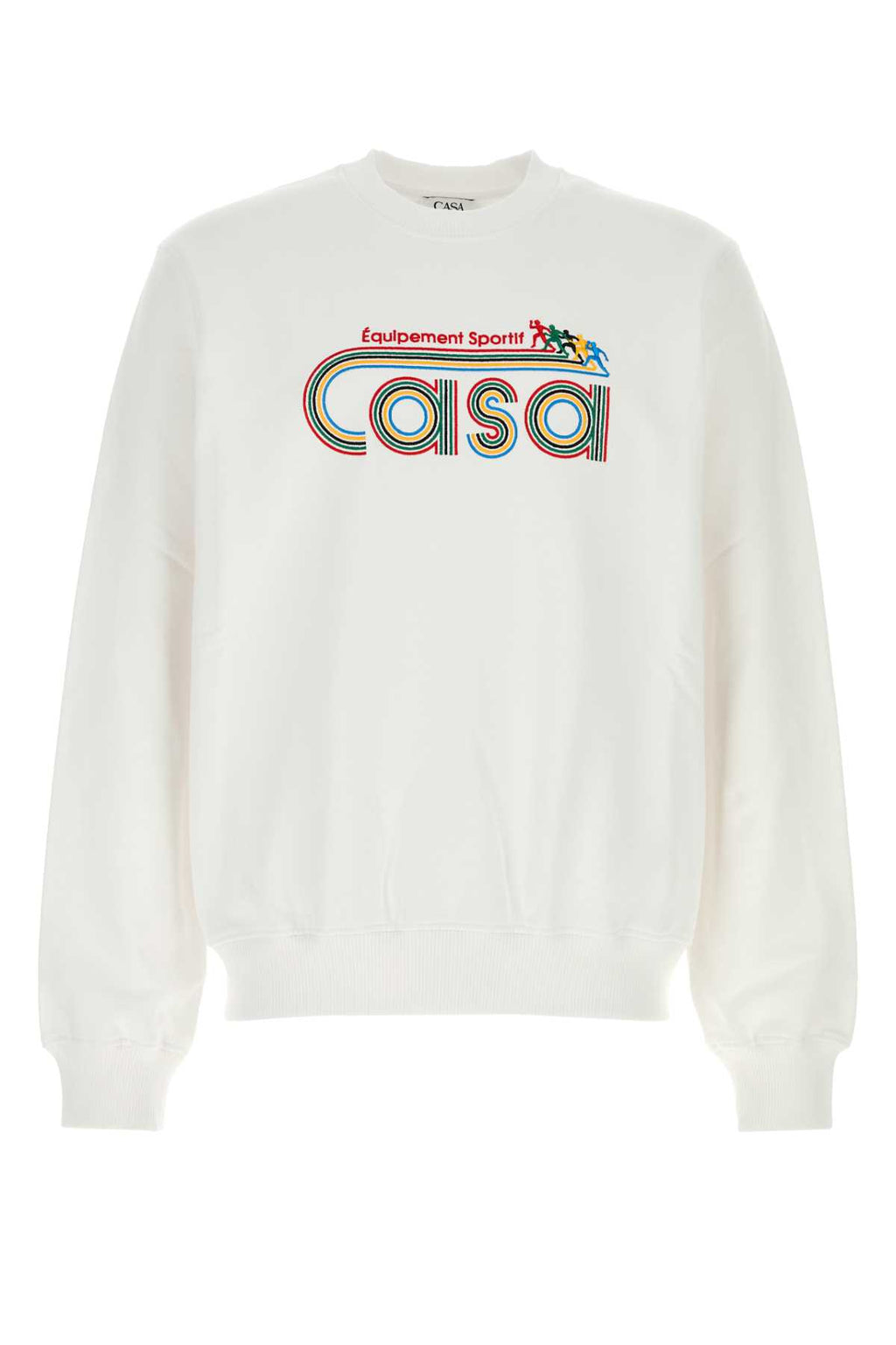CASABLANCA EQUIPEMENT SPORTIF EMBROIDERED SWEATSHIRT For Men Exterior: 100% Organic cotton
