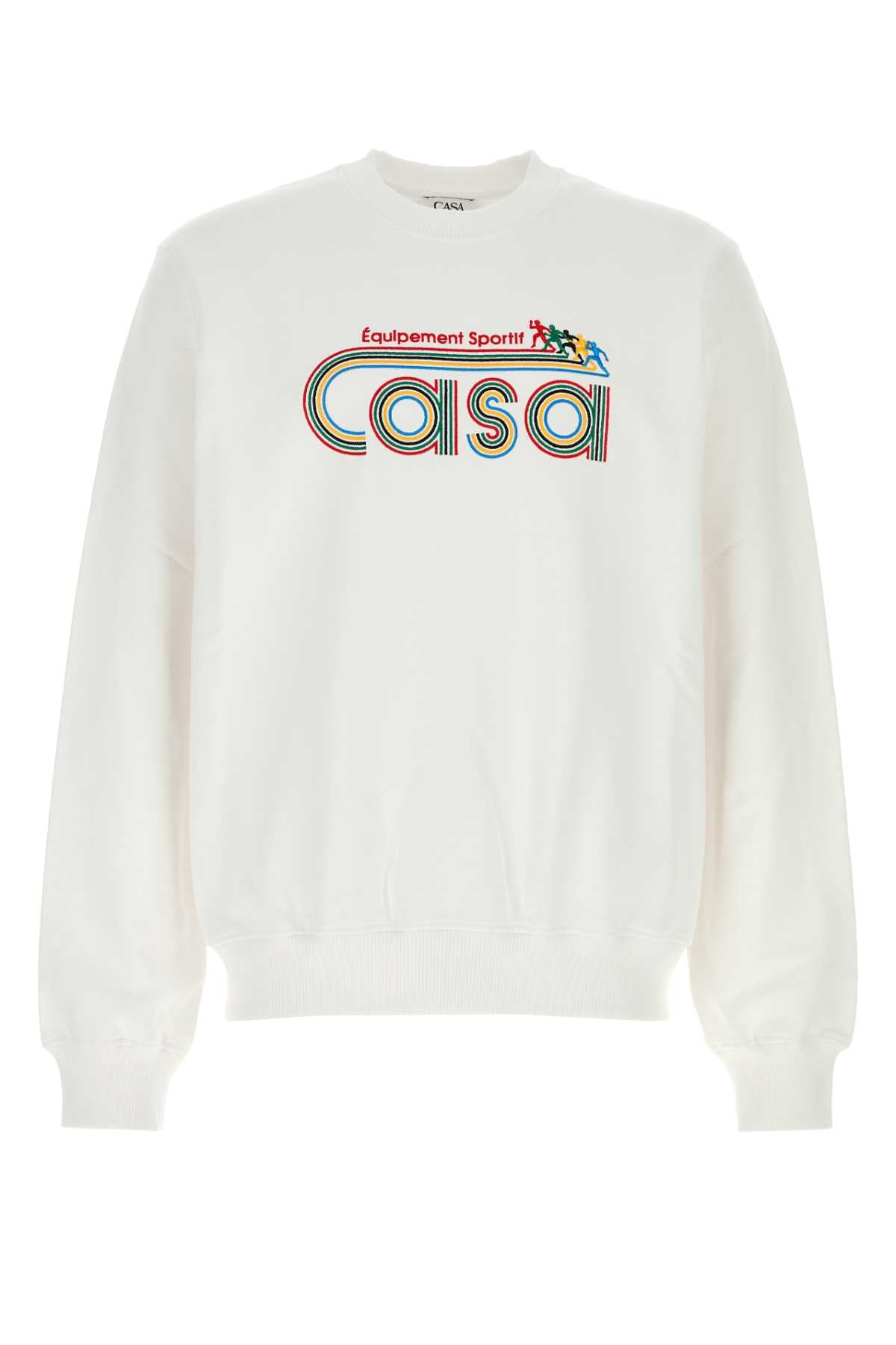 CASABLANCA EQUIPEMENT SPORTIF EMBROIDERED SWEATSHIRT For Men Exterior: 100% Organic cotton