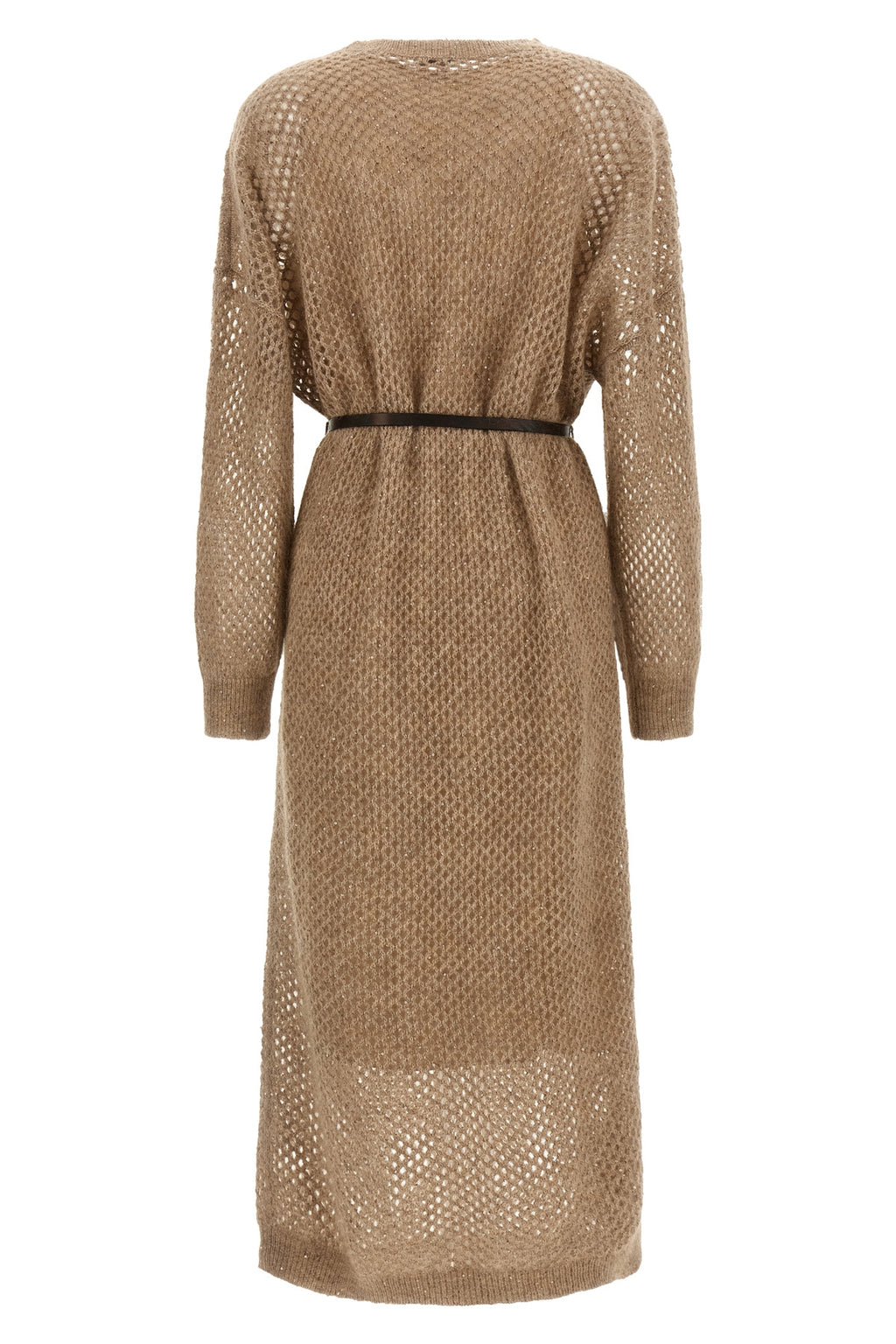 BRUNELLO CUCINELLI 'Dazzling Net' dress For Women 42% mohair wool 30% polyamide 12% cotton 11% wool 5% polyester