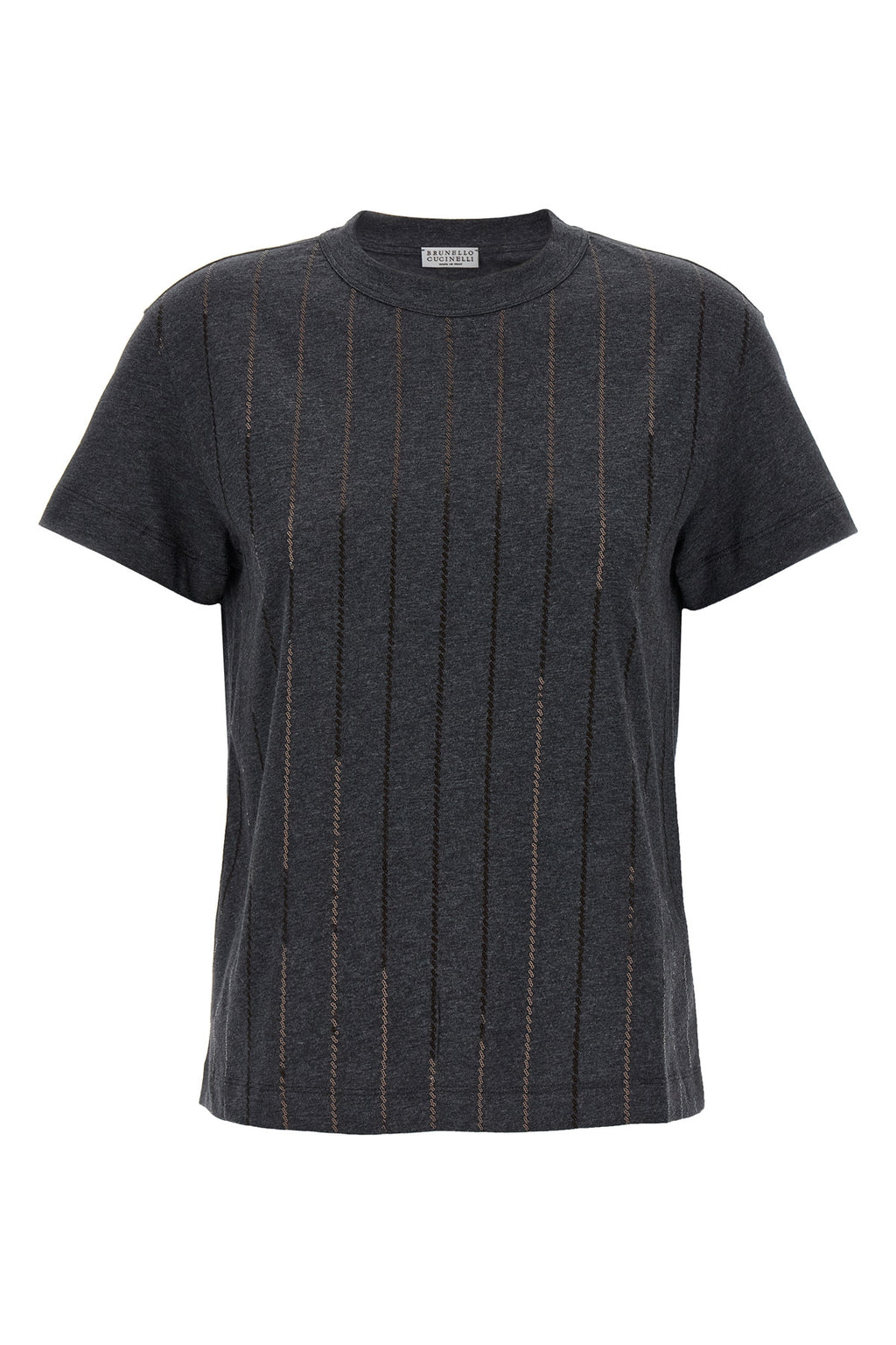 BRUNELLO CUCINELLI Micro sequin t-shirt For Women 100% cotton
