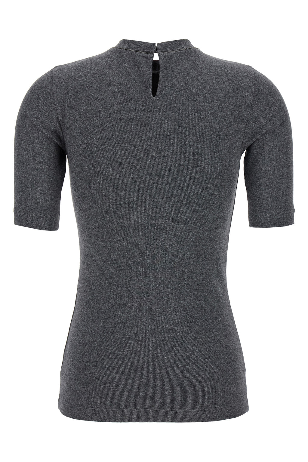 BRUNELLO CUCINELLI Monile ribbed T-shirt For Women 94% cotton 6% elastane