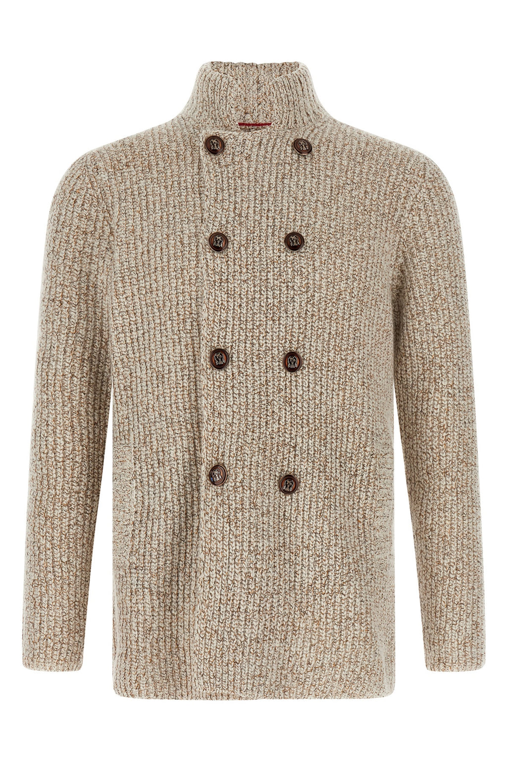BRUNELLO CUCINELLI Cardigan Mouliné For Men 70% wv, 22% se, 8% ws