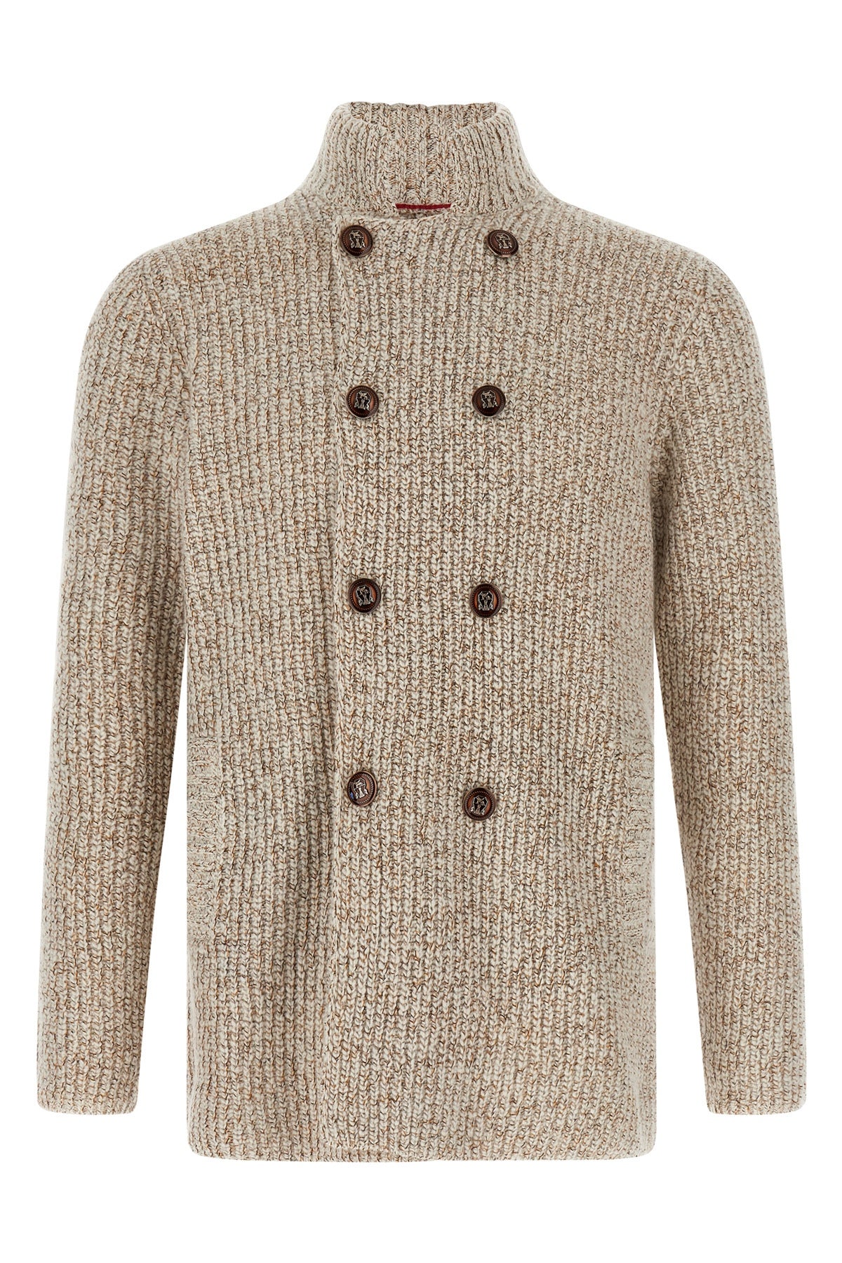 BRUNELLO CUCINELLI Cardigan Mouliné For Men 70% wv, 22% se, 8% ws