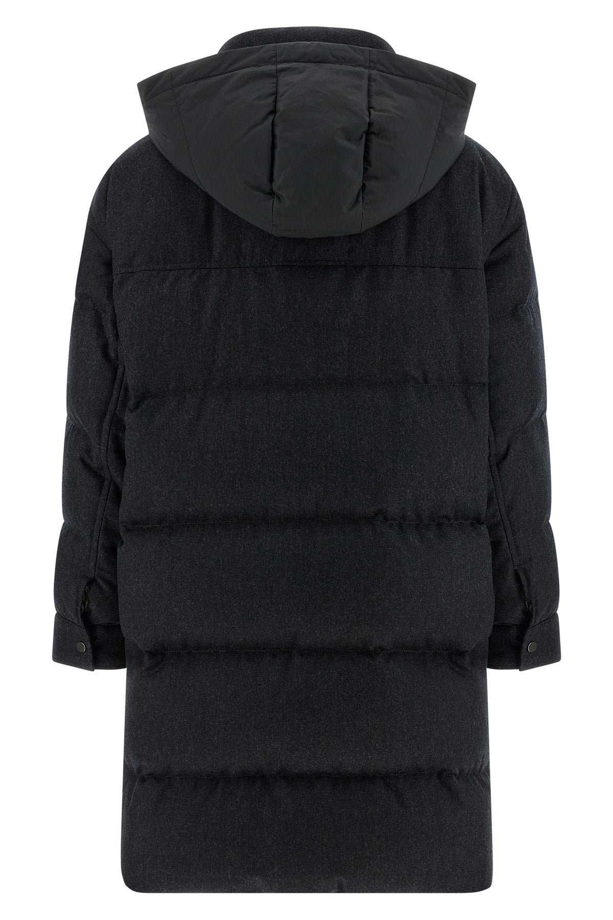 BRUNELLO CUCINELLI 'Shiny Zipper Pull' long down jacket