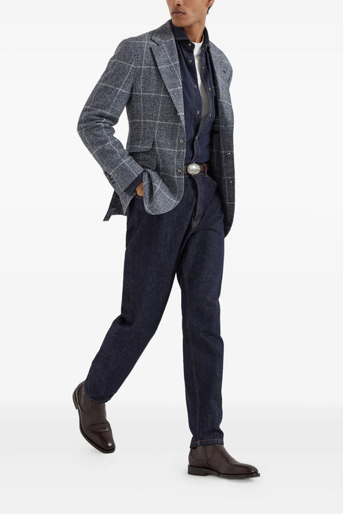 BRUNELLO CUCINELLI 'Cavallo' blazer For Men 58% alpaca wool 27% wool 15% polyamide