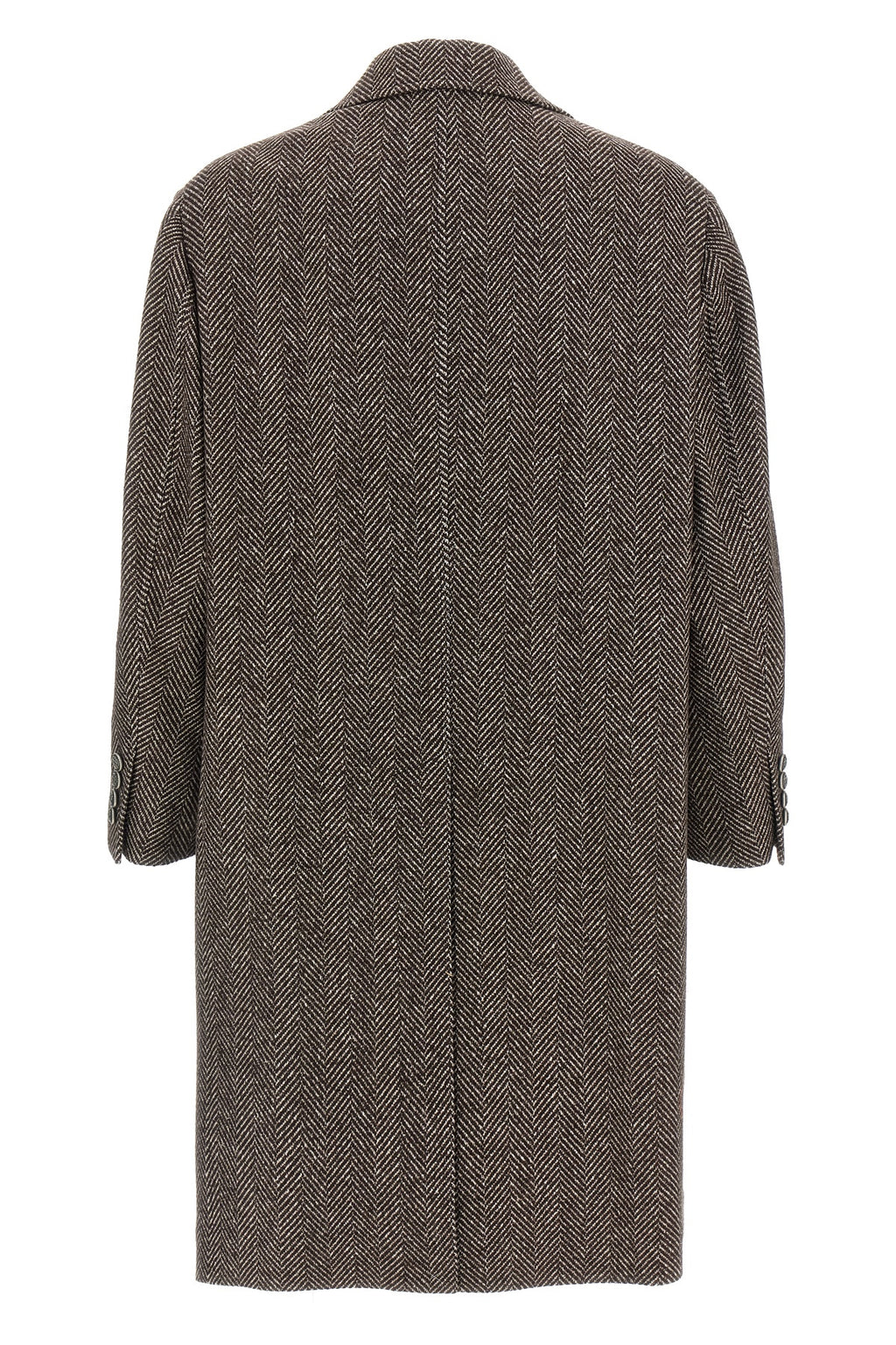 BRUNELLO CUCINELLI Single-breasted cashmere coat For Men 60% cachemire 40% silk
