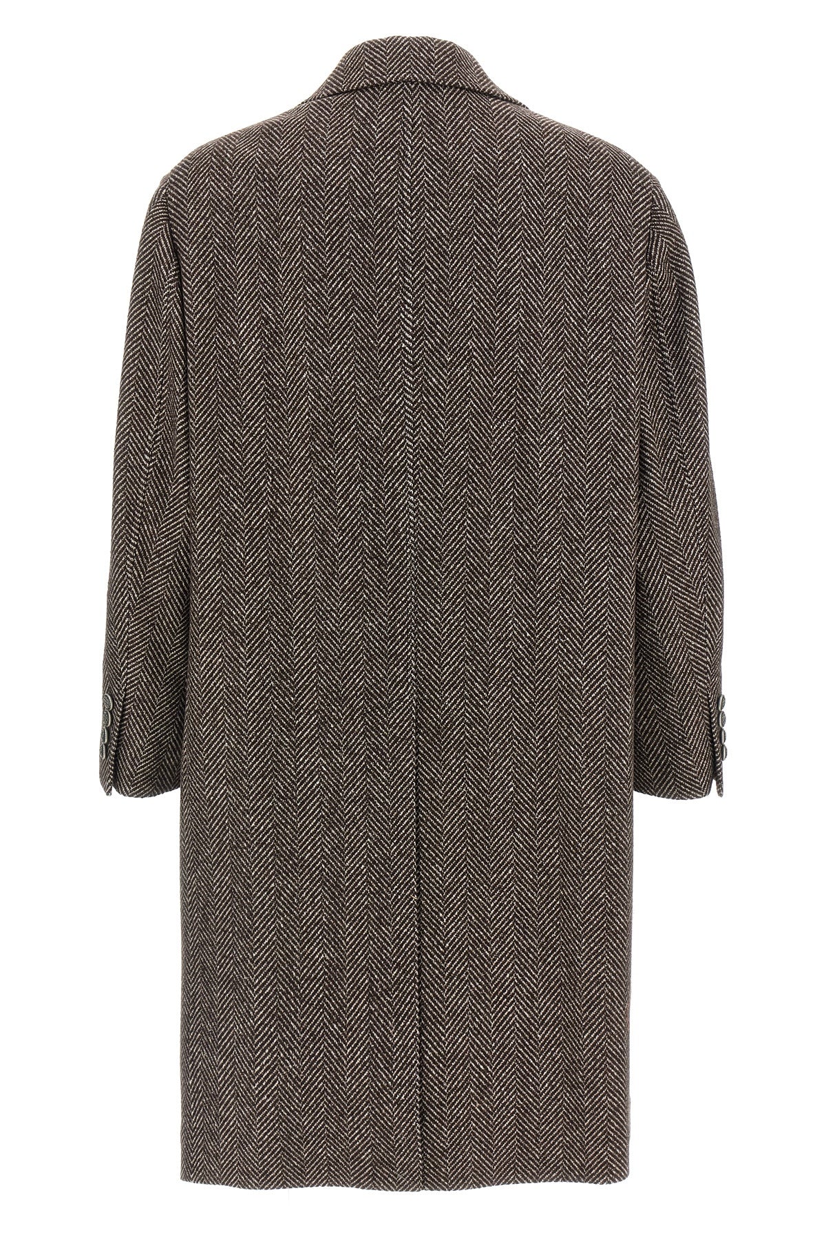 BRUNELLO CUCINELLI Single-breasted cashmere coat For Men 60% cachemire 40% silk
