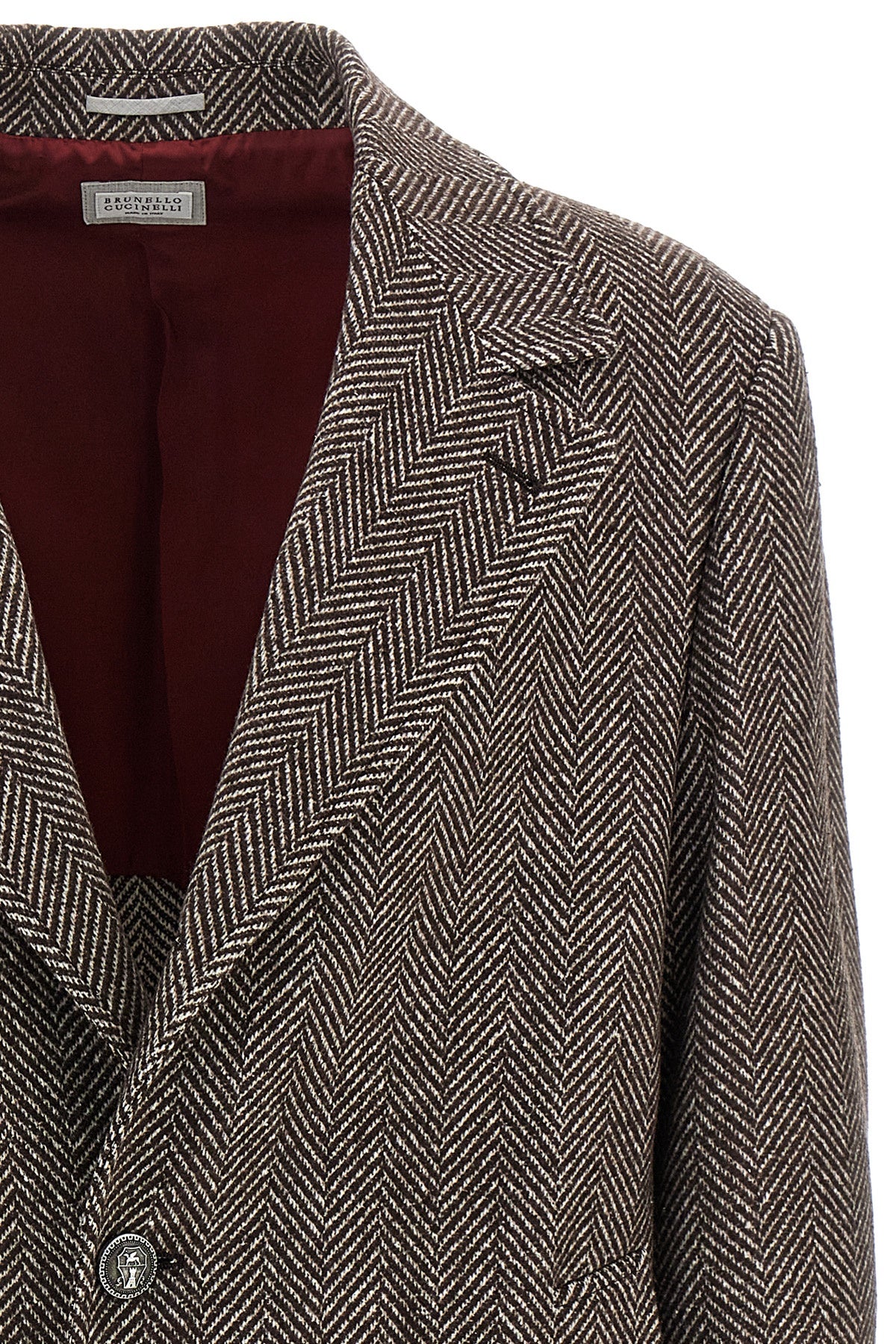 BRUNELLO CUCINELLI Single-breasted cashmere coat For Men 60% cachemire 40% silk