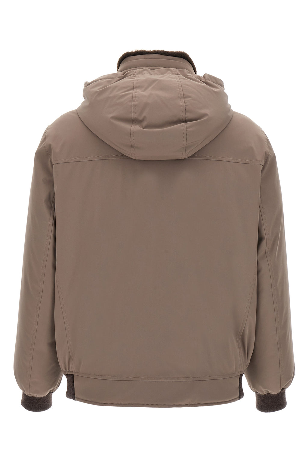 BRUNELLO CUCINELLI Sherling neck bomber jacket For Men 88% polyamide, 12% elastane