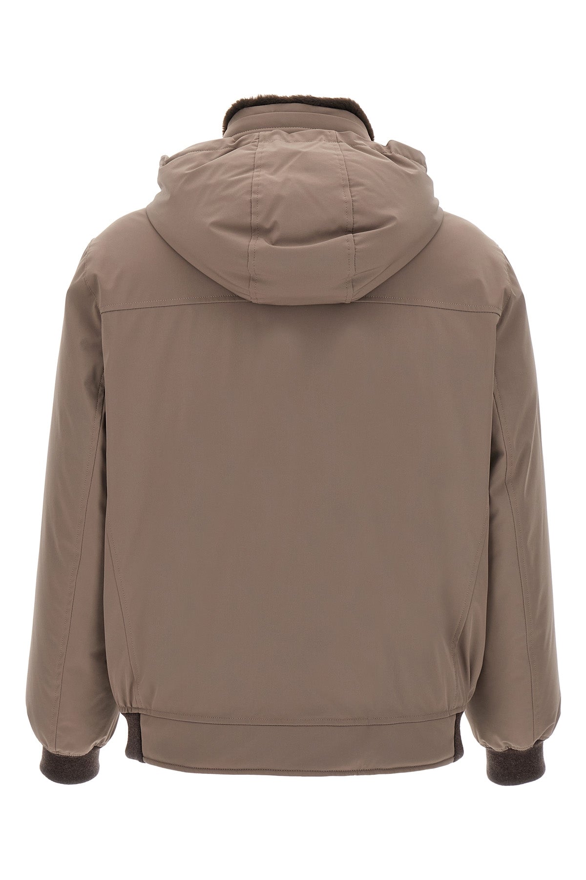 BRUNELLO CUCINELLI Sherling neck bomber jacket