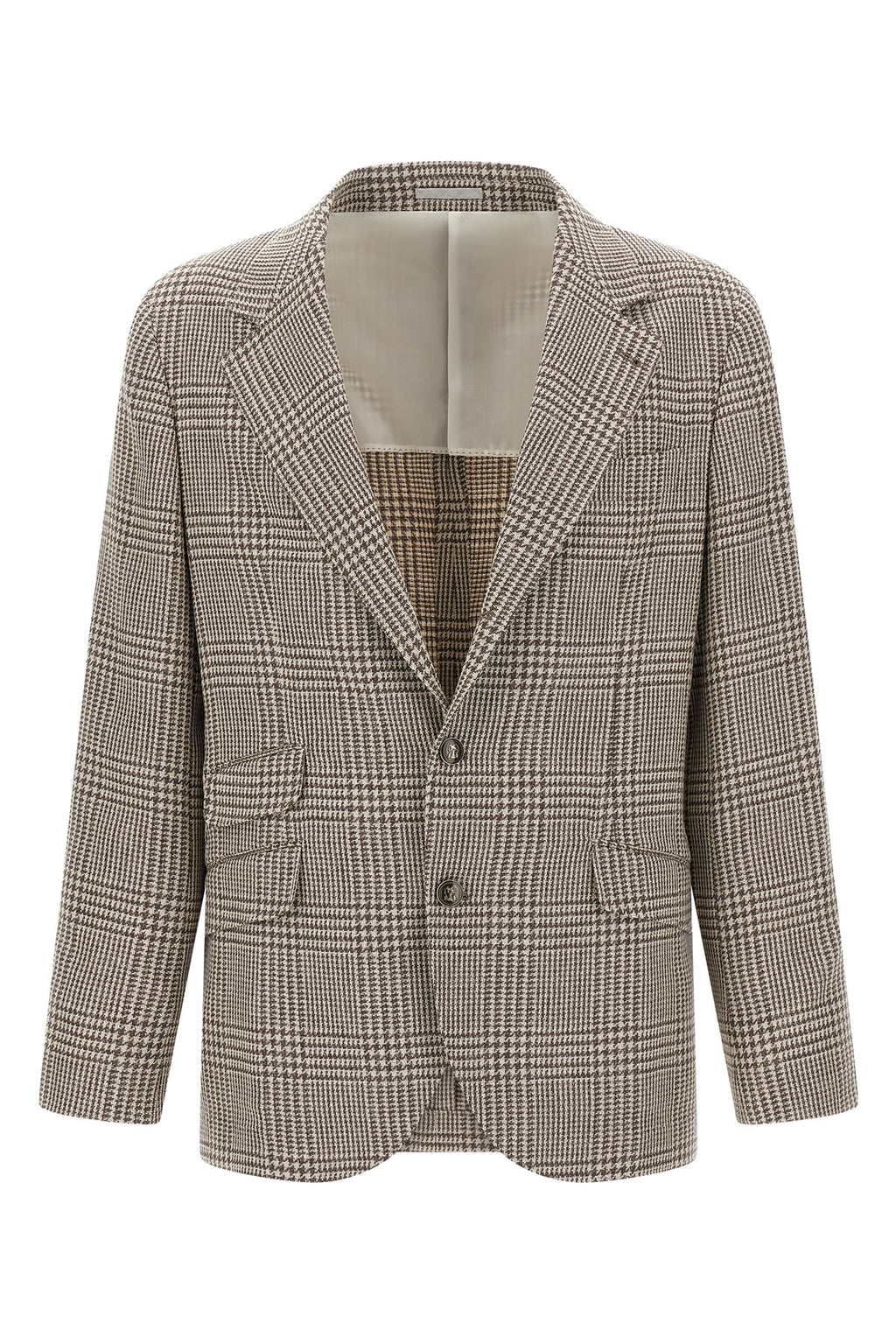 BRUNELLO CUCINELLI Houndstooth blazer For Men 41% wo, 40% wp, 19% se
