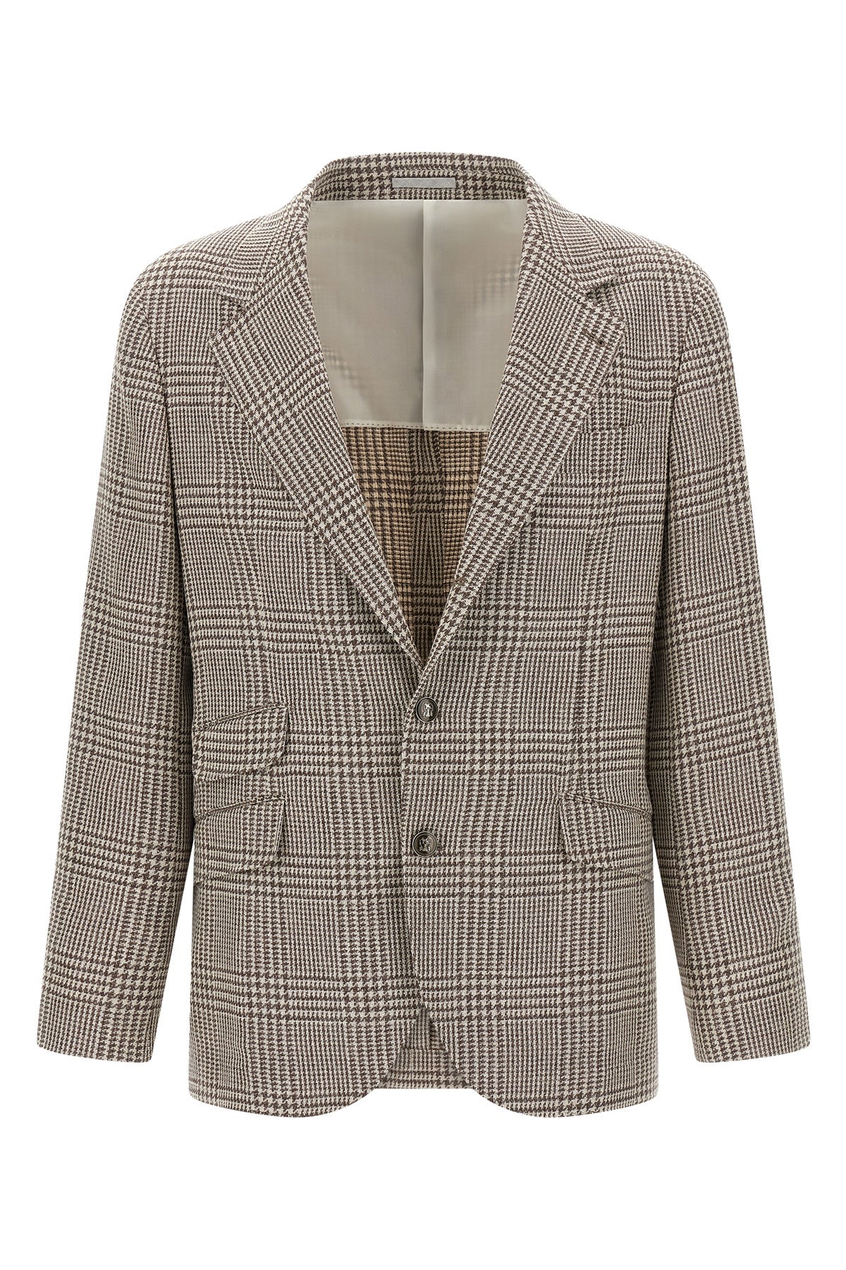 BRUNELLO CUCINELLI Houndstooth blazer For Men 41% wo, 40% wp, 19% se