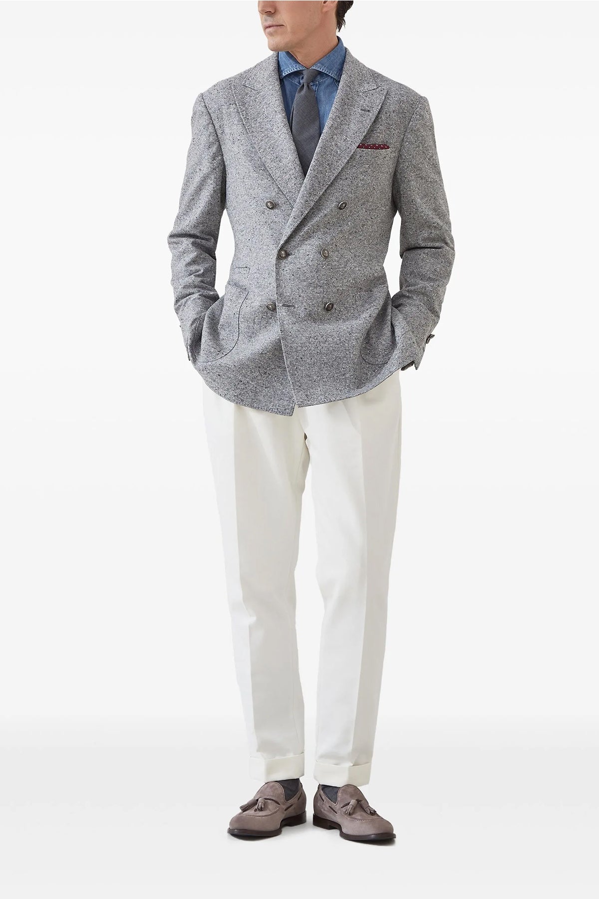 BRUNELLO CUCINELLI Grisaille blazer