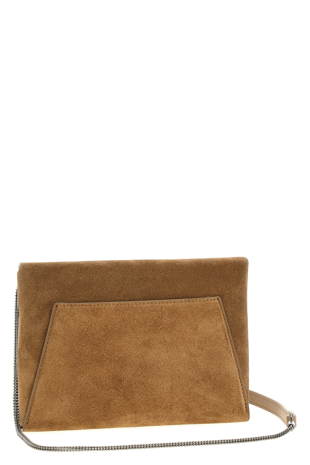 BRUNELLO CUCINELLI Monile suede clutch bag For Women 100% calfskin leather (Bos Taurus)