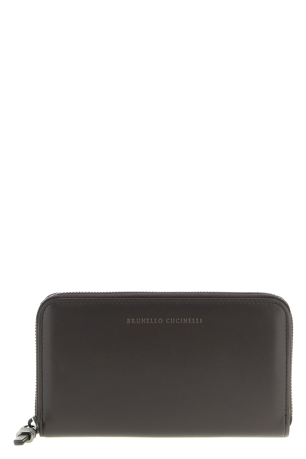 BRUNELLO CUCINELLI 'Shiny Zipper Pull' wallet For Women 100% calfskin leather (Bos Taurus)