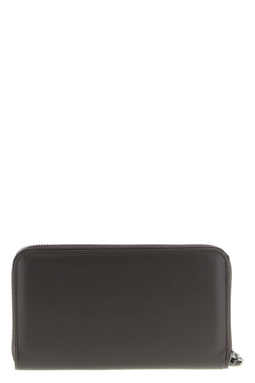 BRUNELLO CUCINELLI 'Shiny Zipper Pull' wallet For Women 100% calfskin leather (Bos Taurus)