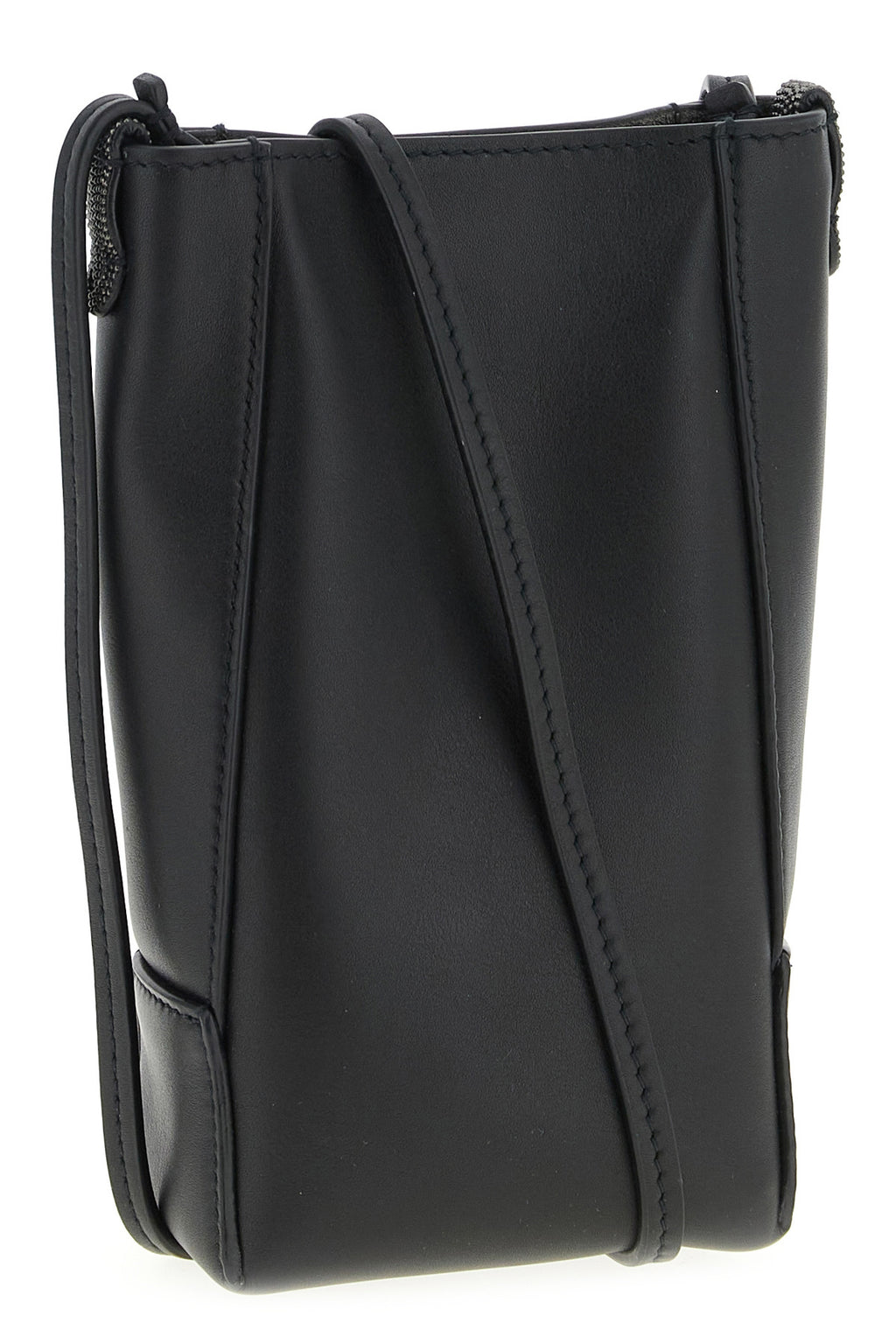 BRUNELLO CUCINELLI Cell phone holder with shoulder strap For Women 100% calfskin leather (Bos Taurus)