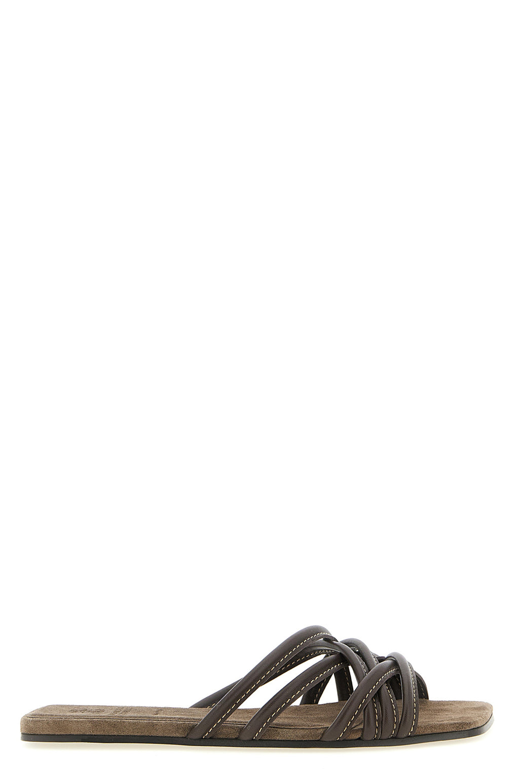 BRUNELLO CUCINELLI Leather slides