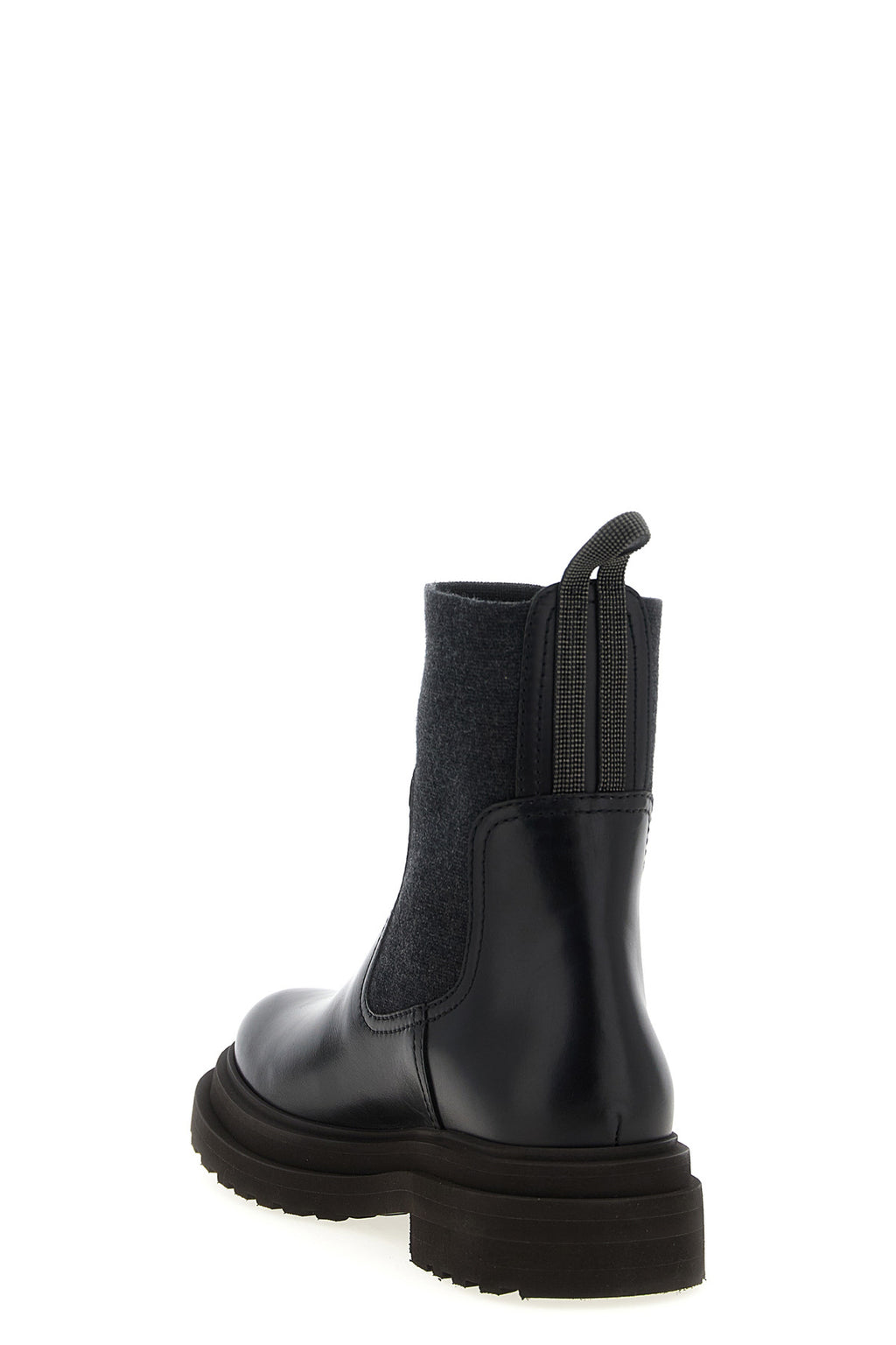 BRUNELLO CUCINELLI Precious Loop Detail ankle boots For Women 100% calfskin leather (Bos Taurus)